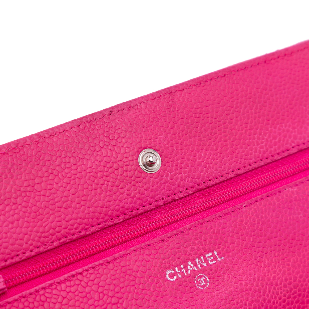 Pre-Loved Chanel Classic Caviar Wallet On Chain - Picture 7 of 11
